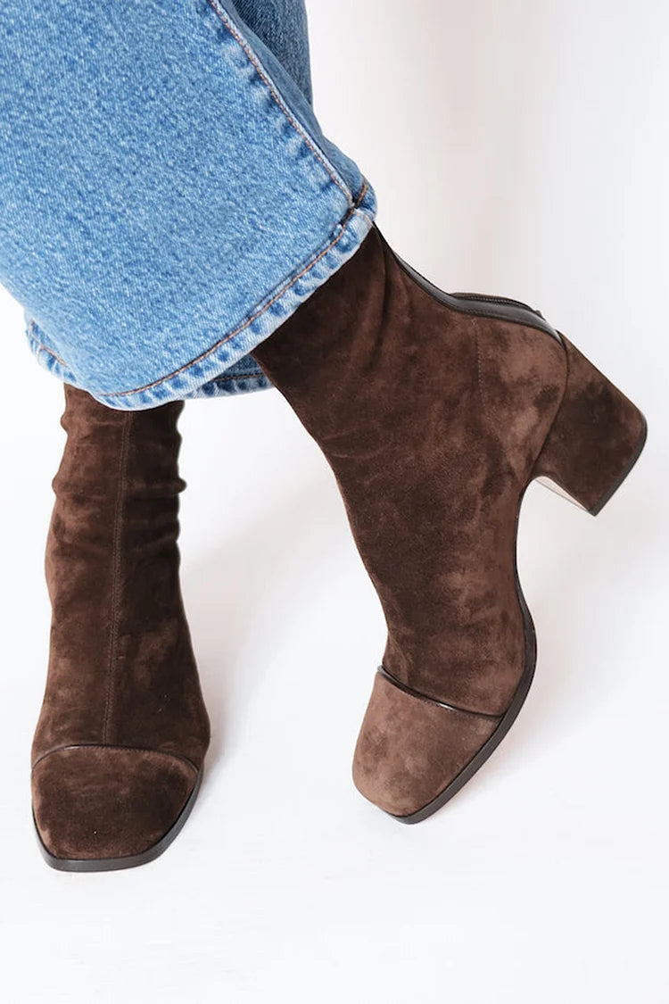 Giulia | Square Toe Heeled Boots