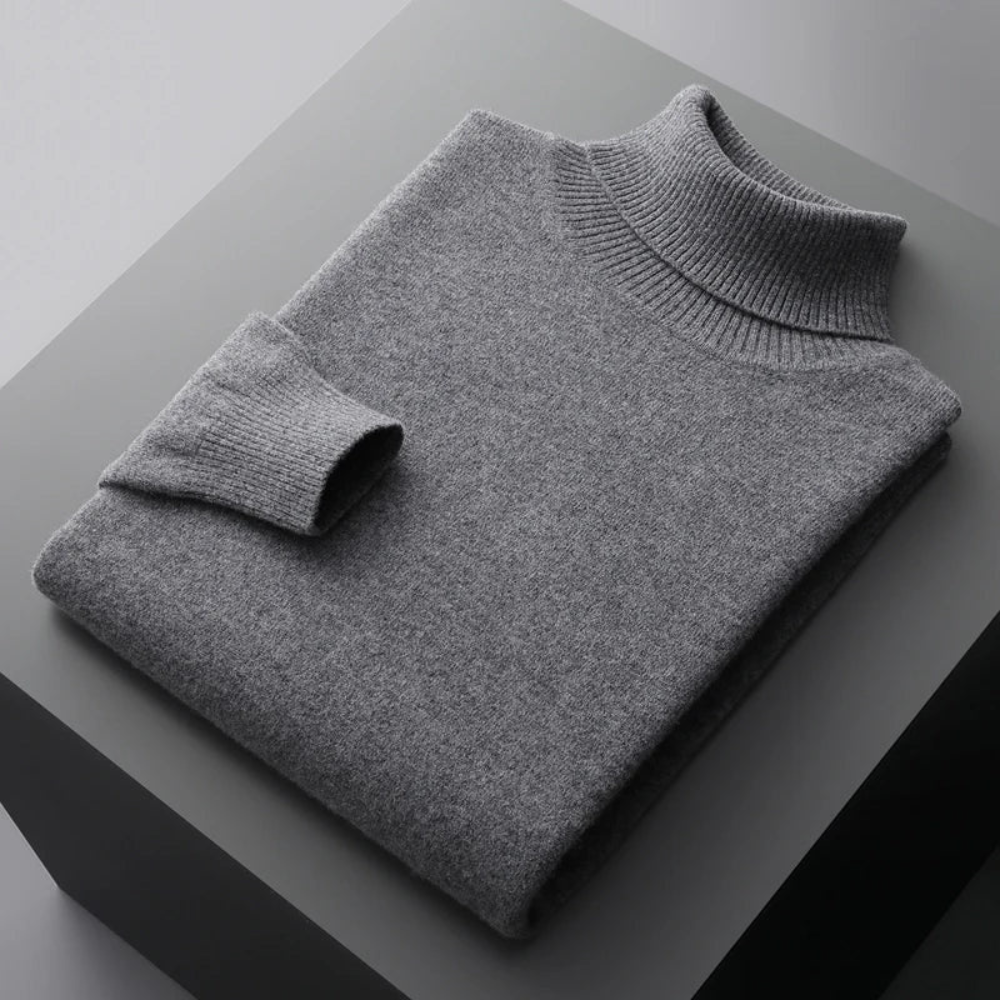 Men’s Knit Turtleneck Sweater | Elegant