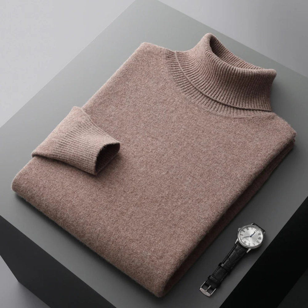 Men’s Knit Turtleneck Sweater | Elegant