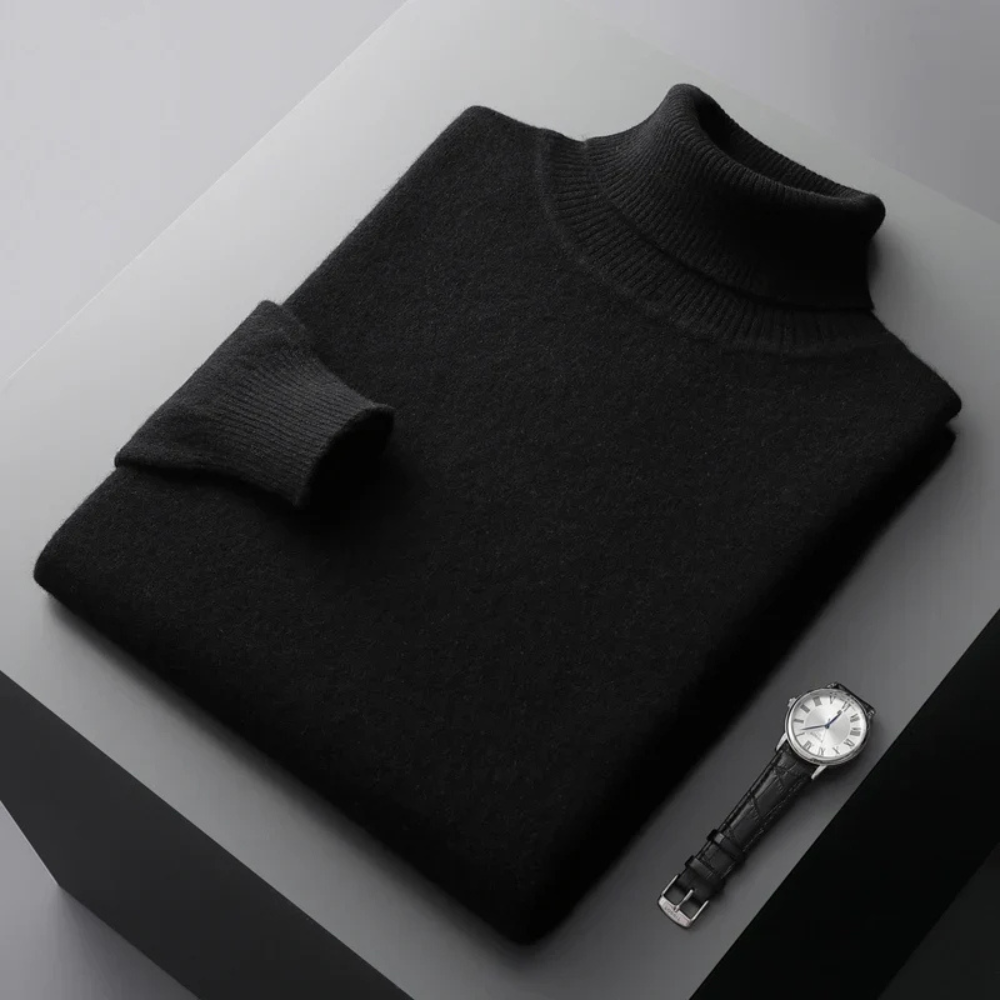 Men’s Knit Turtleneck Sweater | Elegant