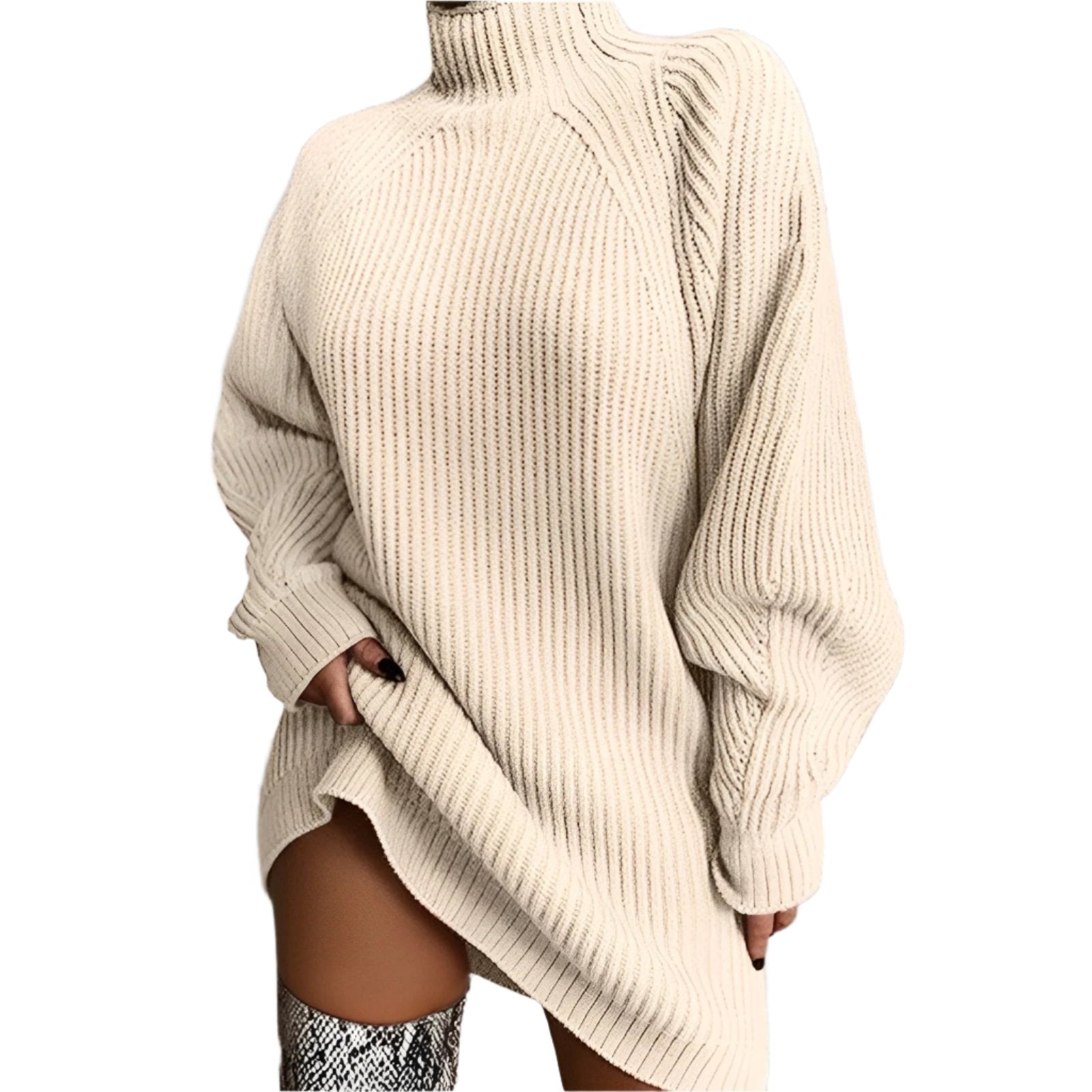 Vivienne | Oversized Women's Turtleneck Sweater for Winter