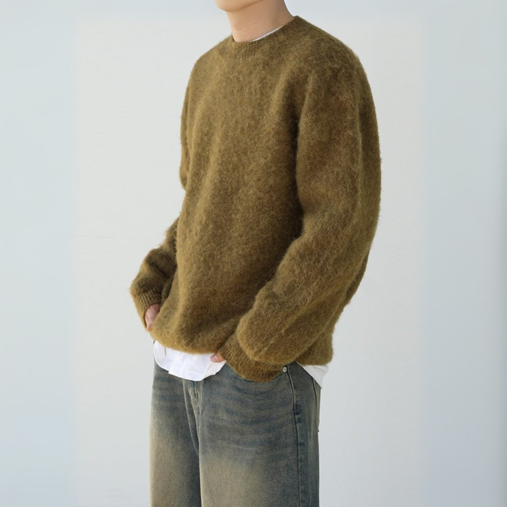 Men's Thick Knit Sweater | Warm