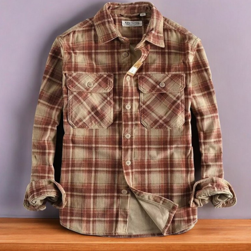 Men's Casual Plaid Shirt | Relaxed