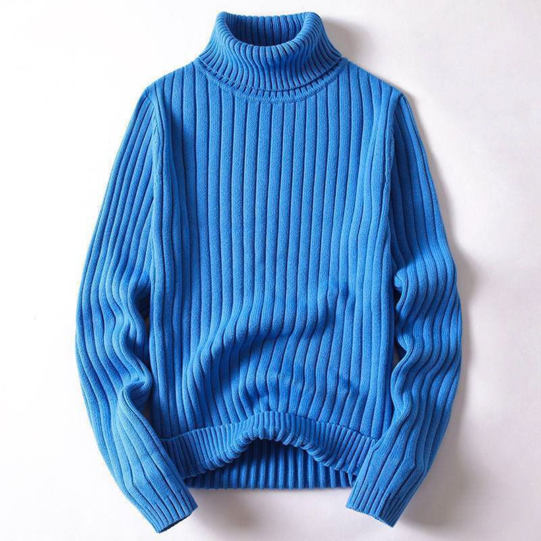 Men's Knit Turtleneck Sweater | Vibrant