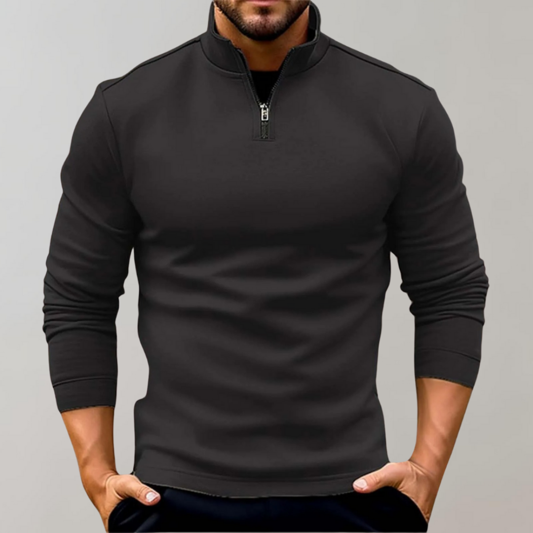 Luke | Men's Zip Neck Sweater | Casual