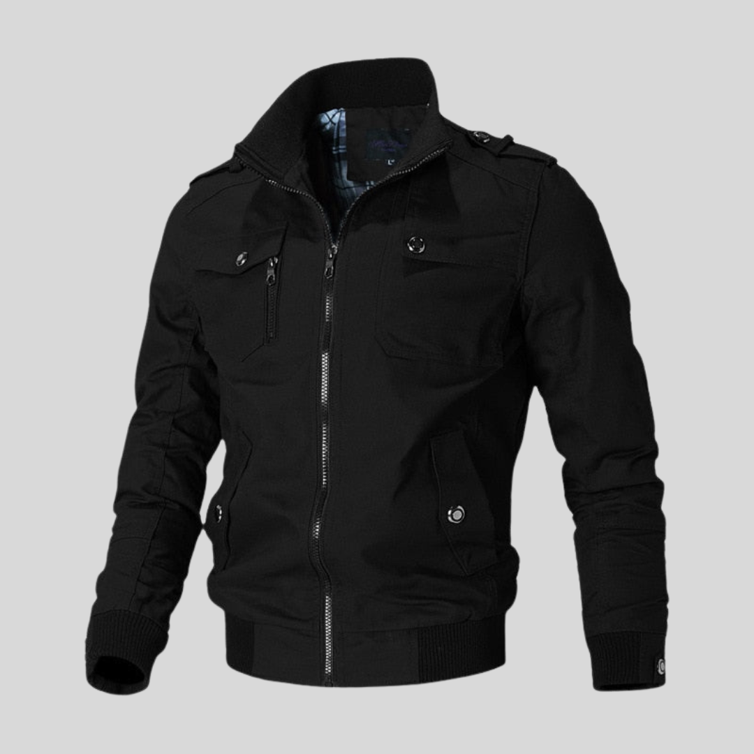 Men's Military Zipper Jacket | Casual