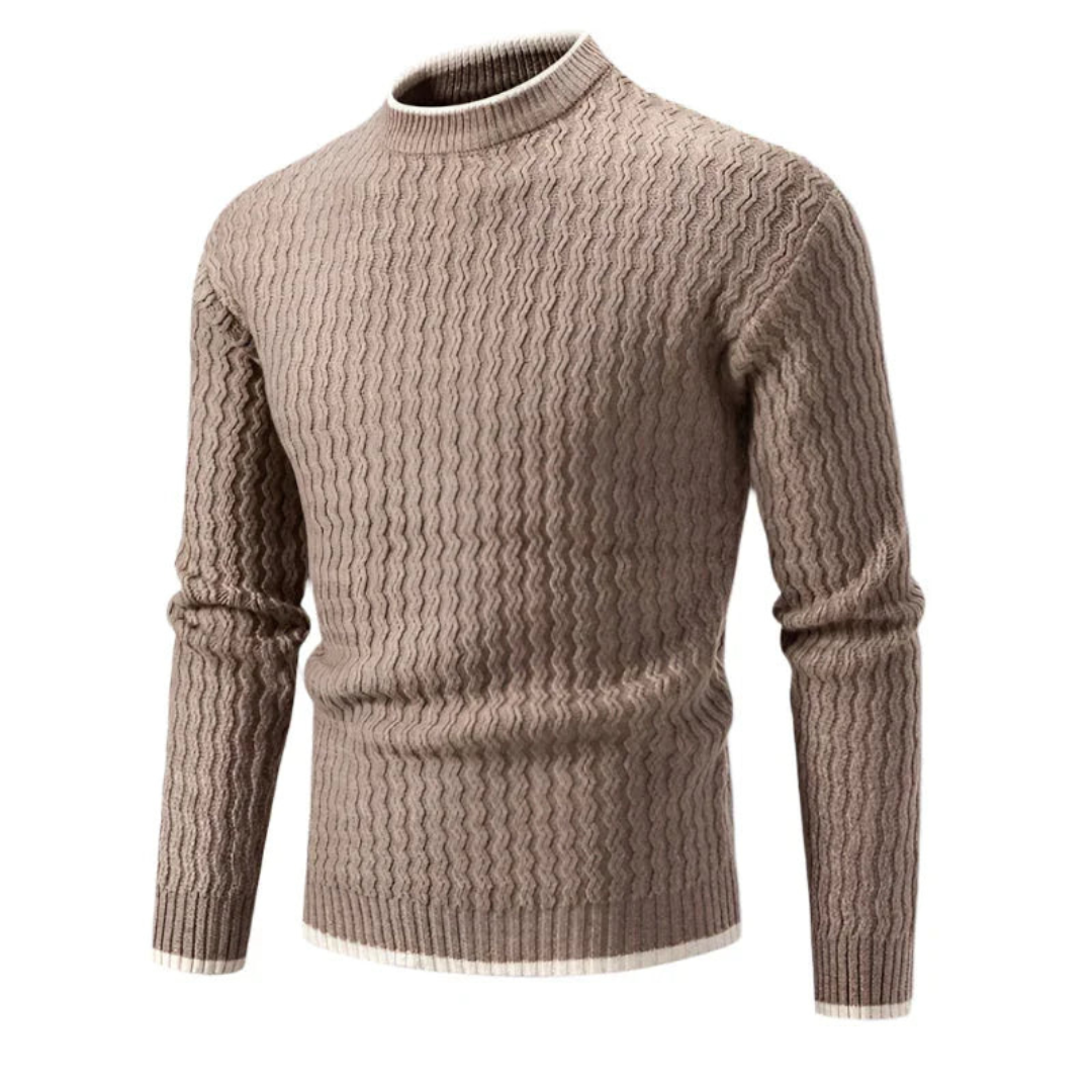 Men's Wavy Knit Sweater | Casual
