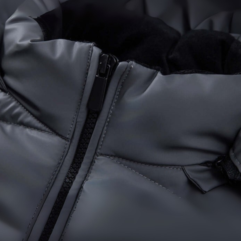 Men's Puffer Zip Hoodie Jacket | Outerwear