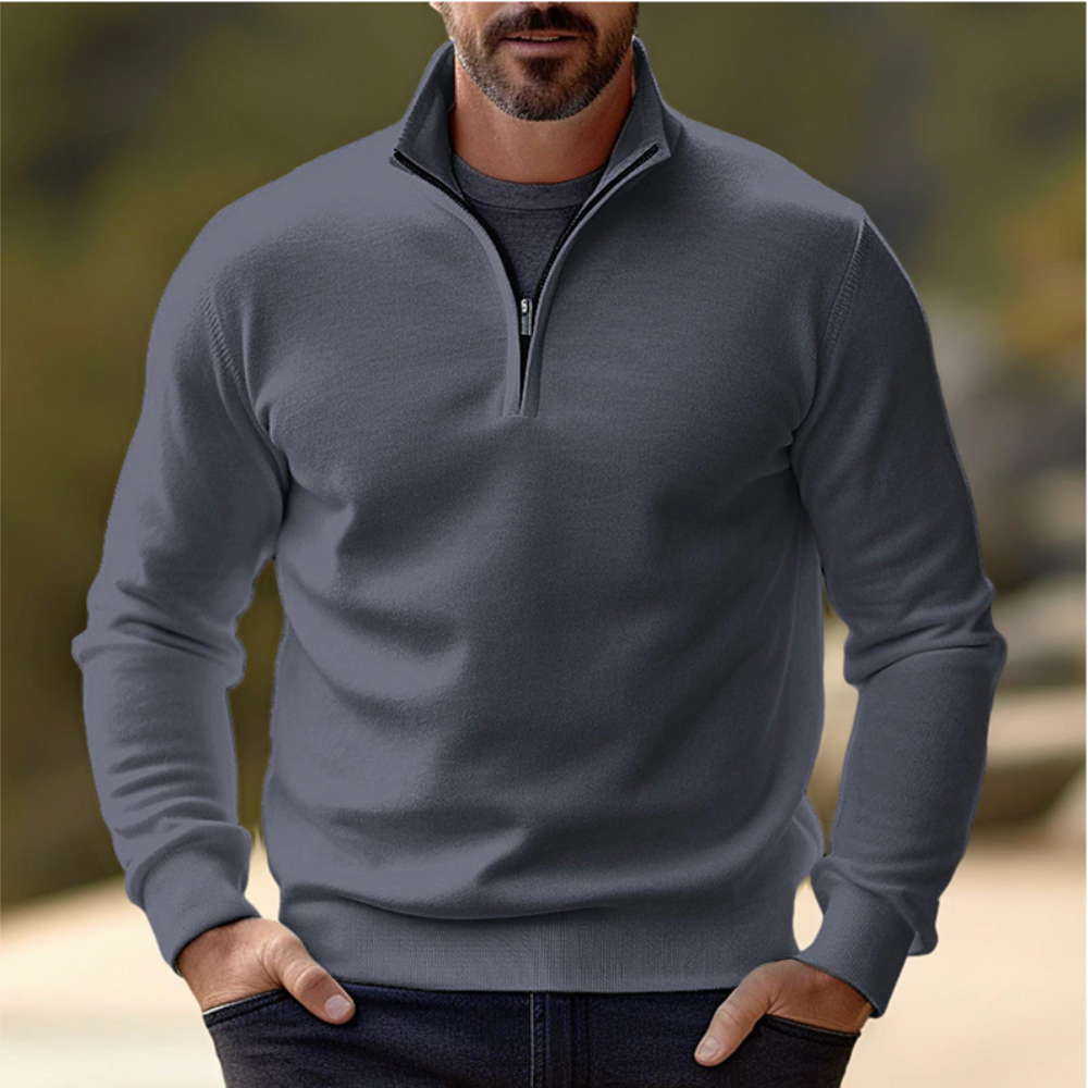 Men’s Casual Zipper Shirt | Pullover