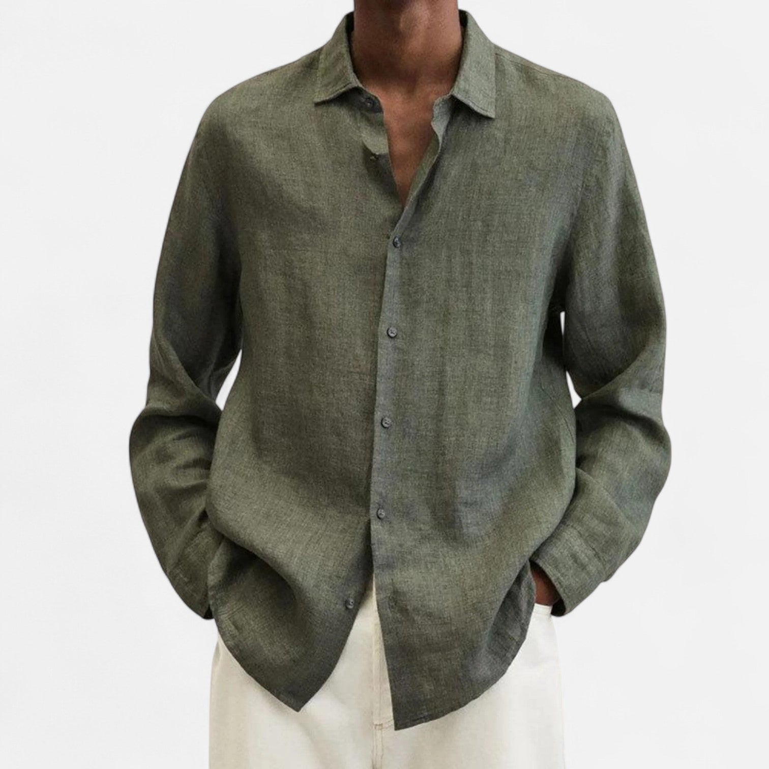 Men’s Classic Fit Linen Shirt – Timeless Comfort, Effortless Sophistication