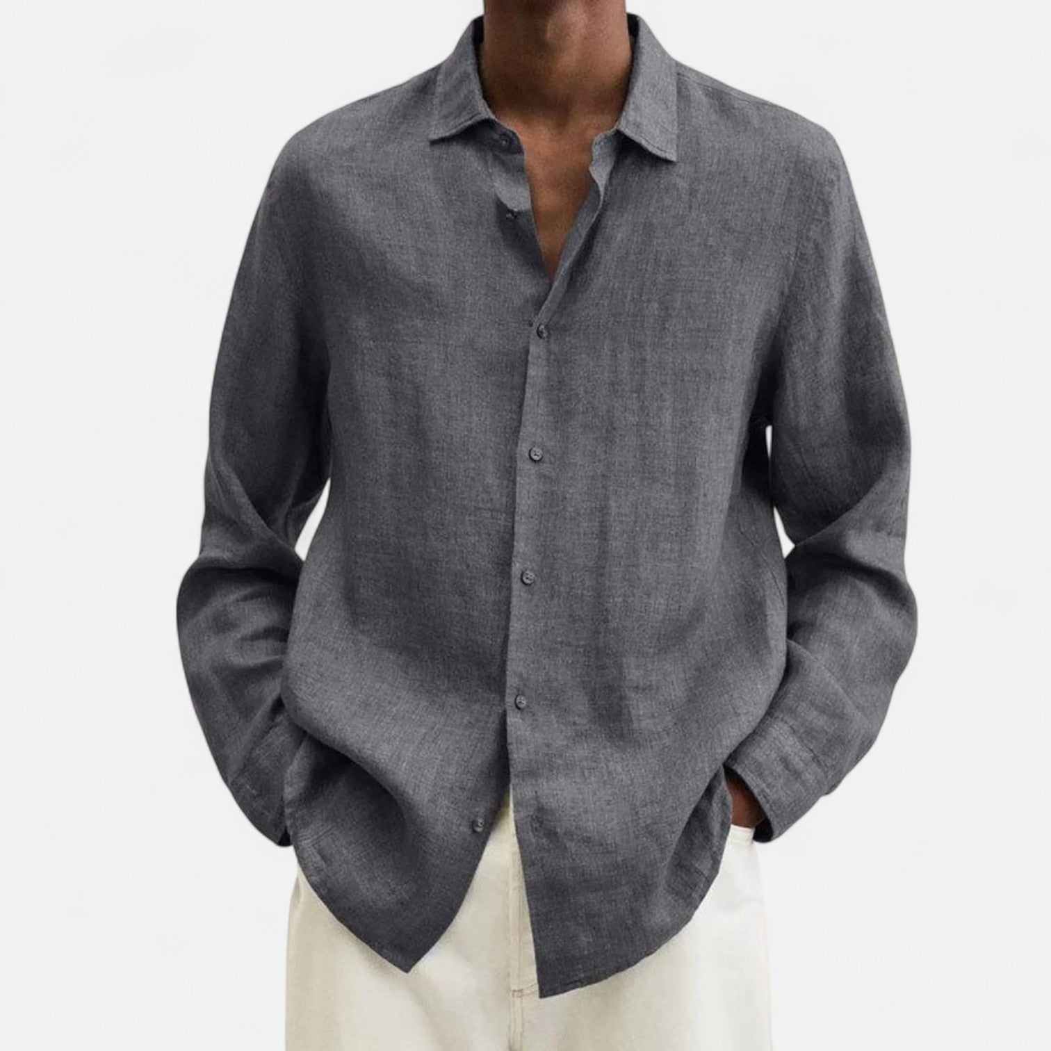 Men’s Classic Fit Linen Shirt – Timeless Comfort, Effortless Sophistication