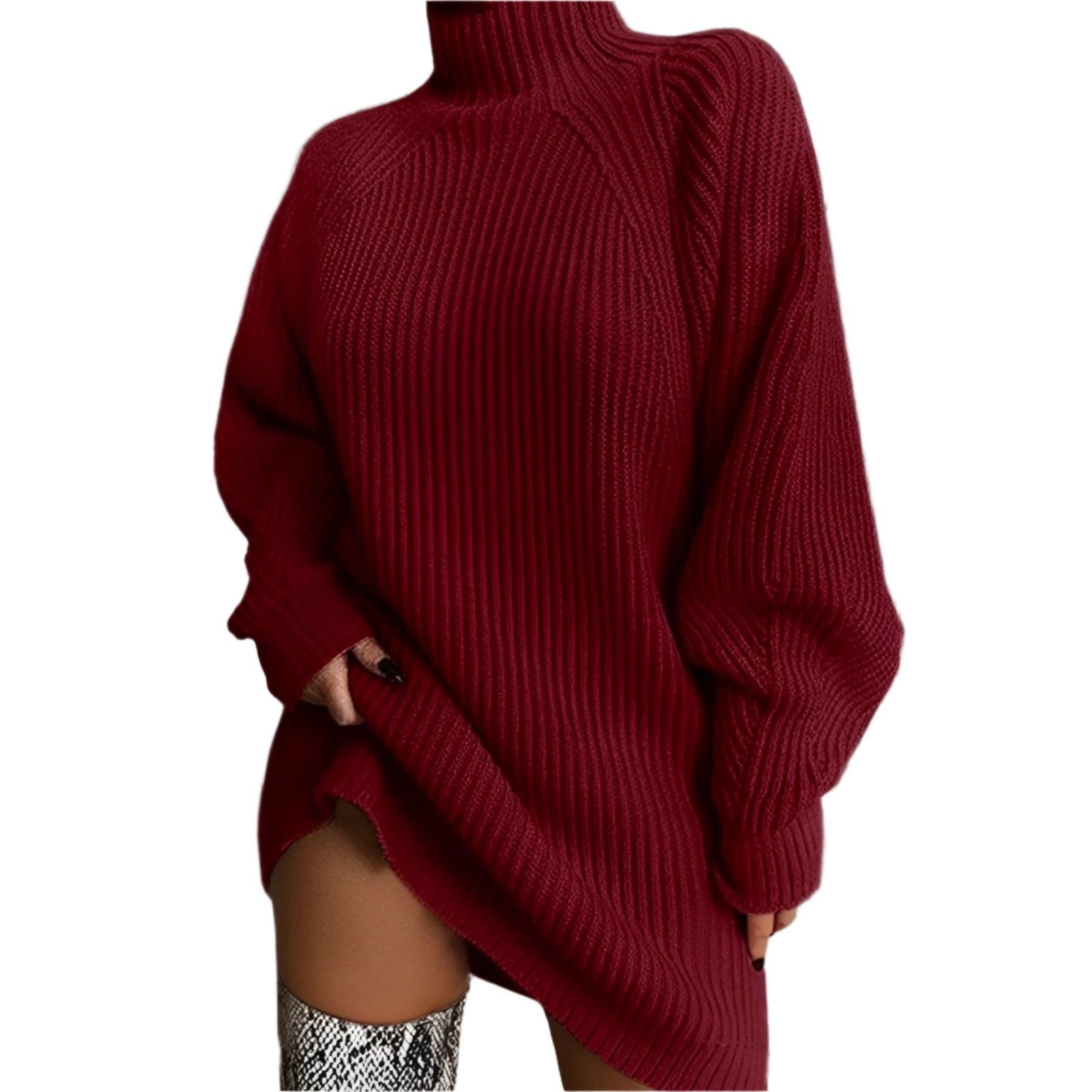 Vivienne | Oversized Women's Turtleneck Sweater for Winter