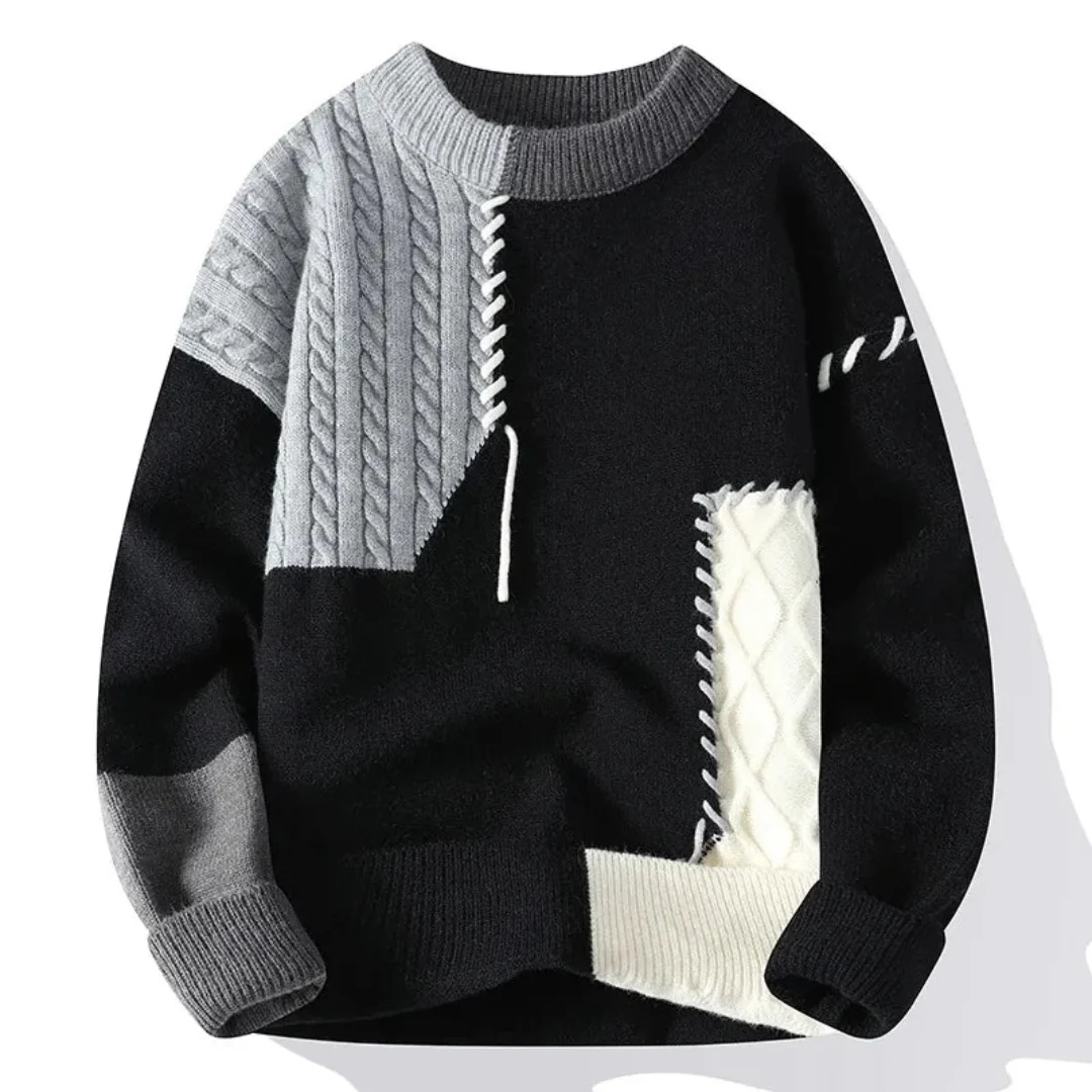 Men's Color-Block Sweater | Textured