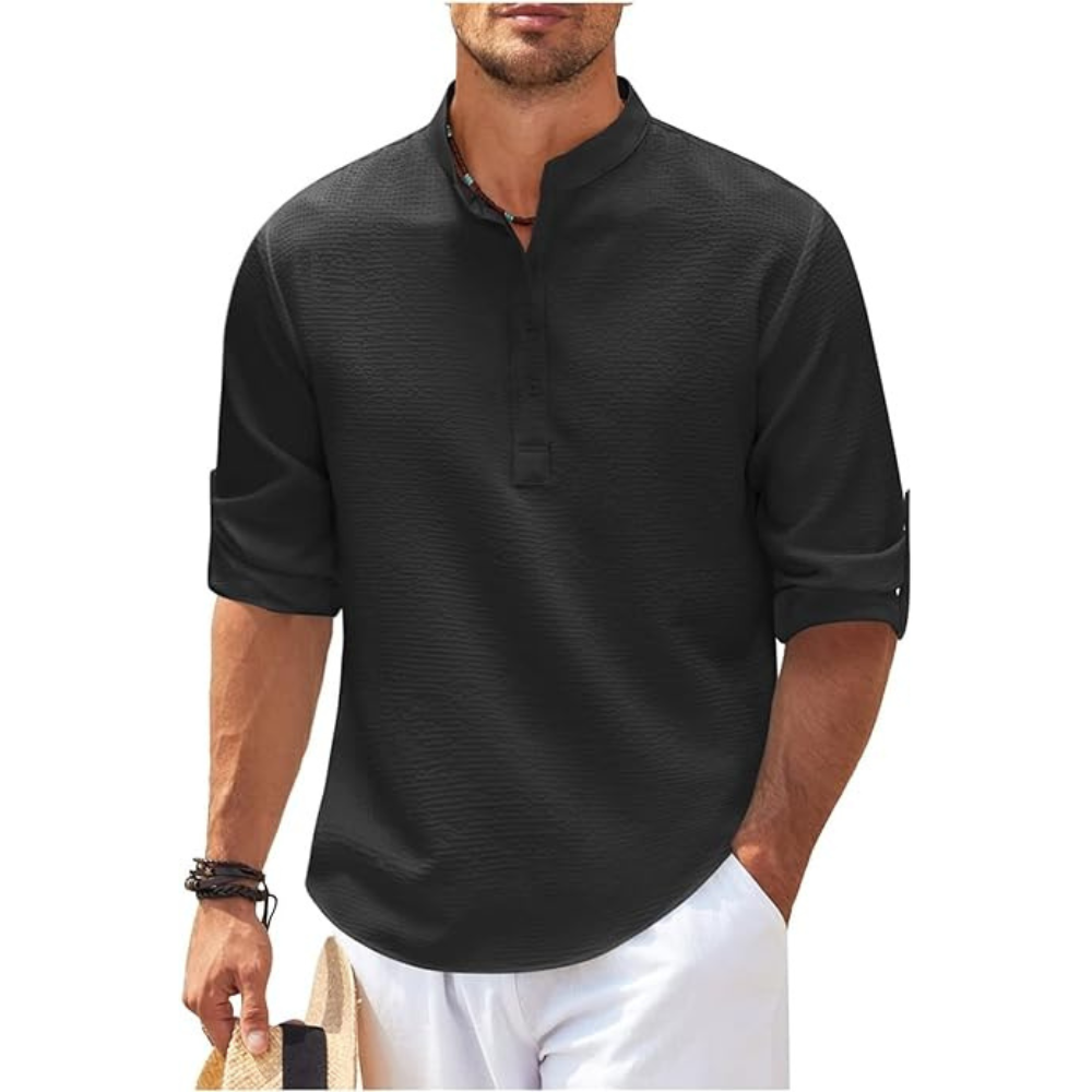 Men's Summer Henley Shirt | Versatile