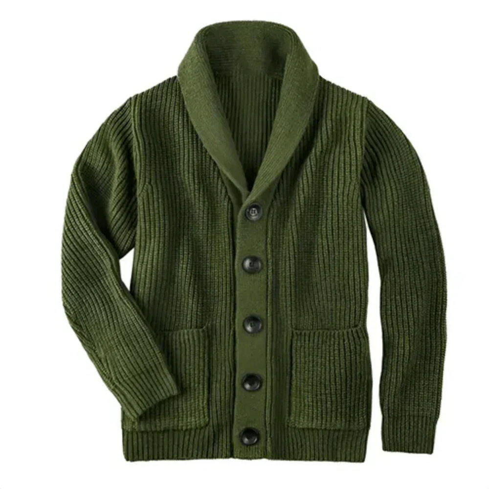Men's Cozy Ribbed Cardigan | Relaxed