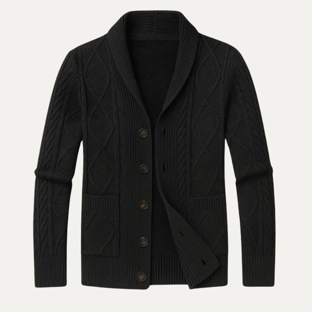 Men's Cable Knit Cardigan | Winter