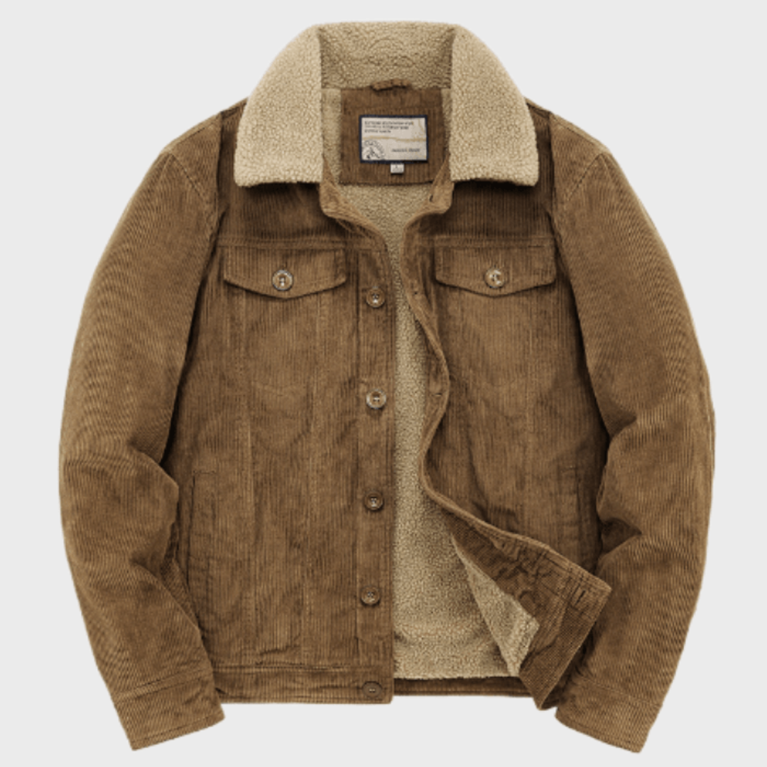 Men's Sherpa Lined Denim Jacket | Stylish