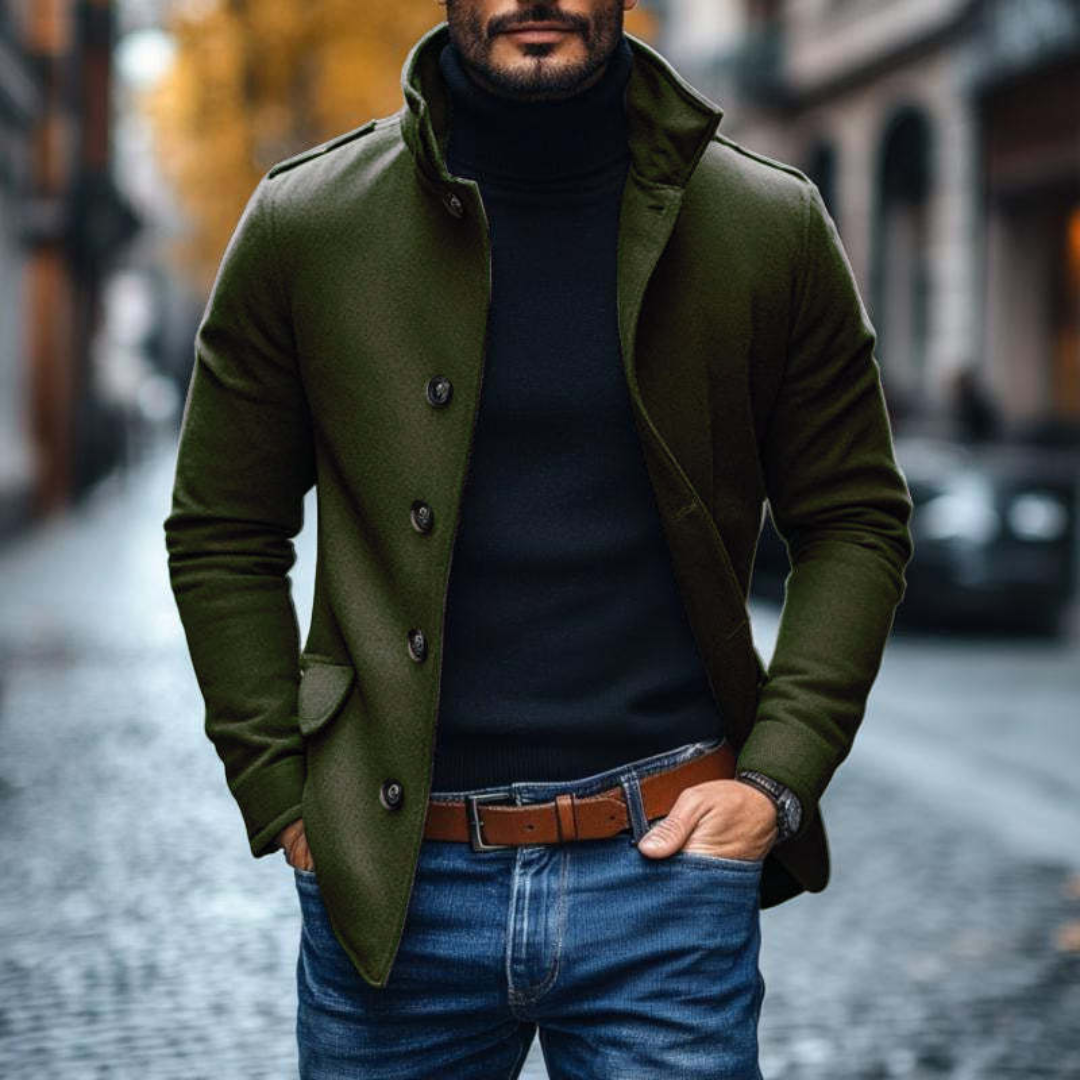 Men's Slim Fit Coat | Modern