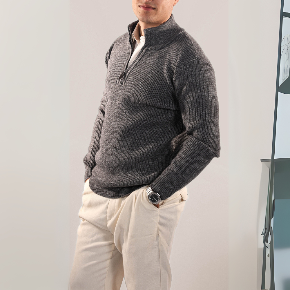Men's Quarter-Zip Sweater | Cozy