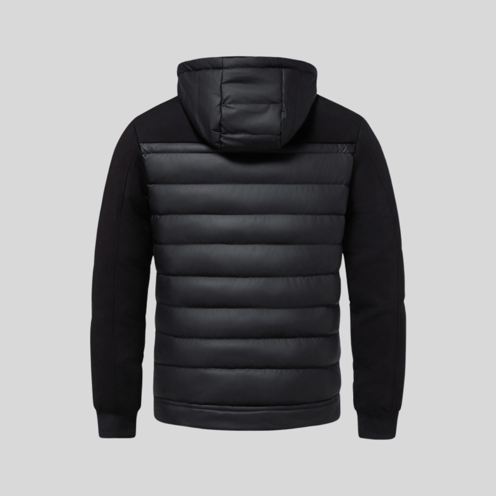 Men's Puffer Zip Hoodie Jacket | Outerwear