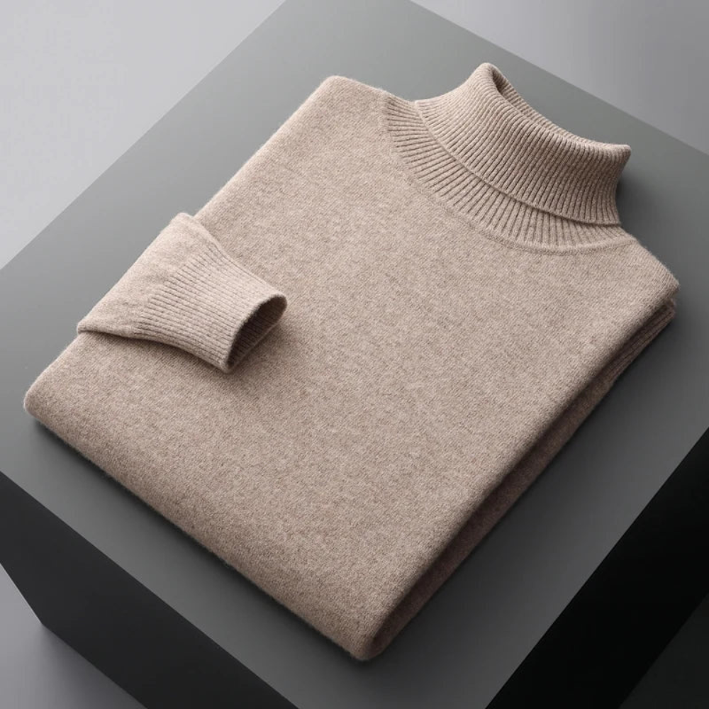 Men’s Knit Turtleneck Sweater | Elegant