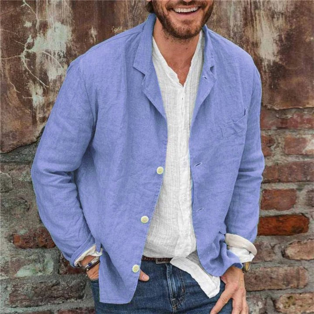 Men's Smart Linen Blazer | Stylish