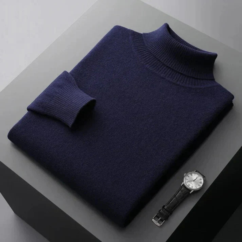 Men's Knitted Turtleneck Sweater | Chunky