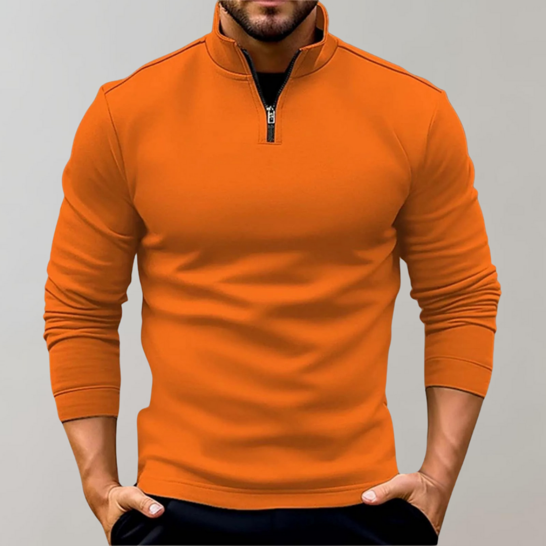 Luke | Men's Zip Neck Sweater | Casual