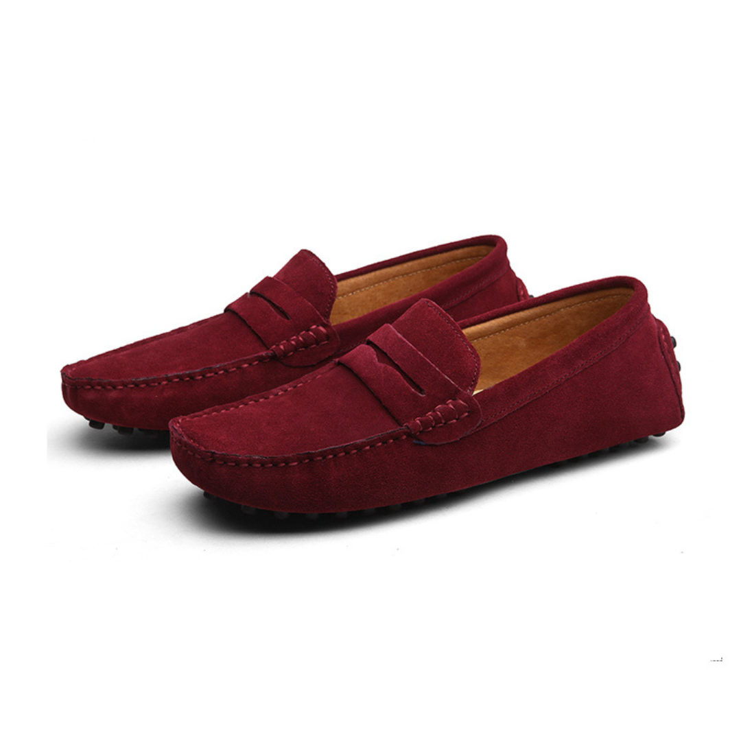 Men's Italian Style Suede Loafers