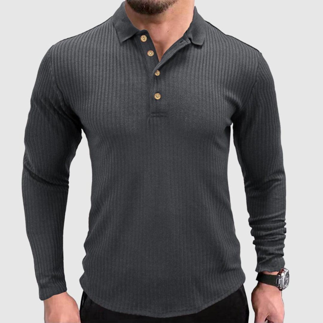 Men's Knitted Polo Shirt | Stylish