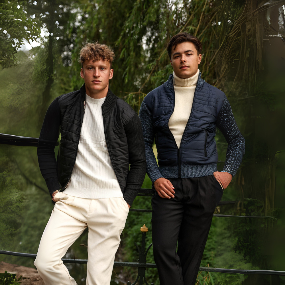 Men's Quilted Zip Jacket | Modern