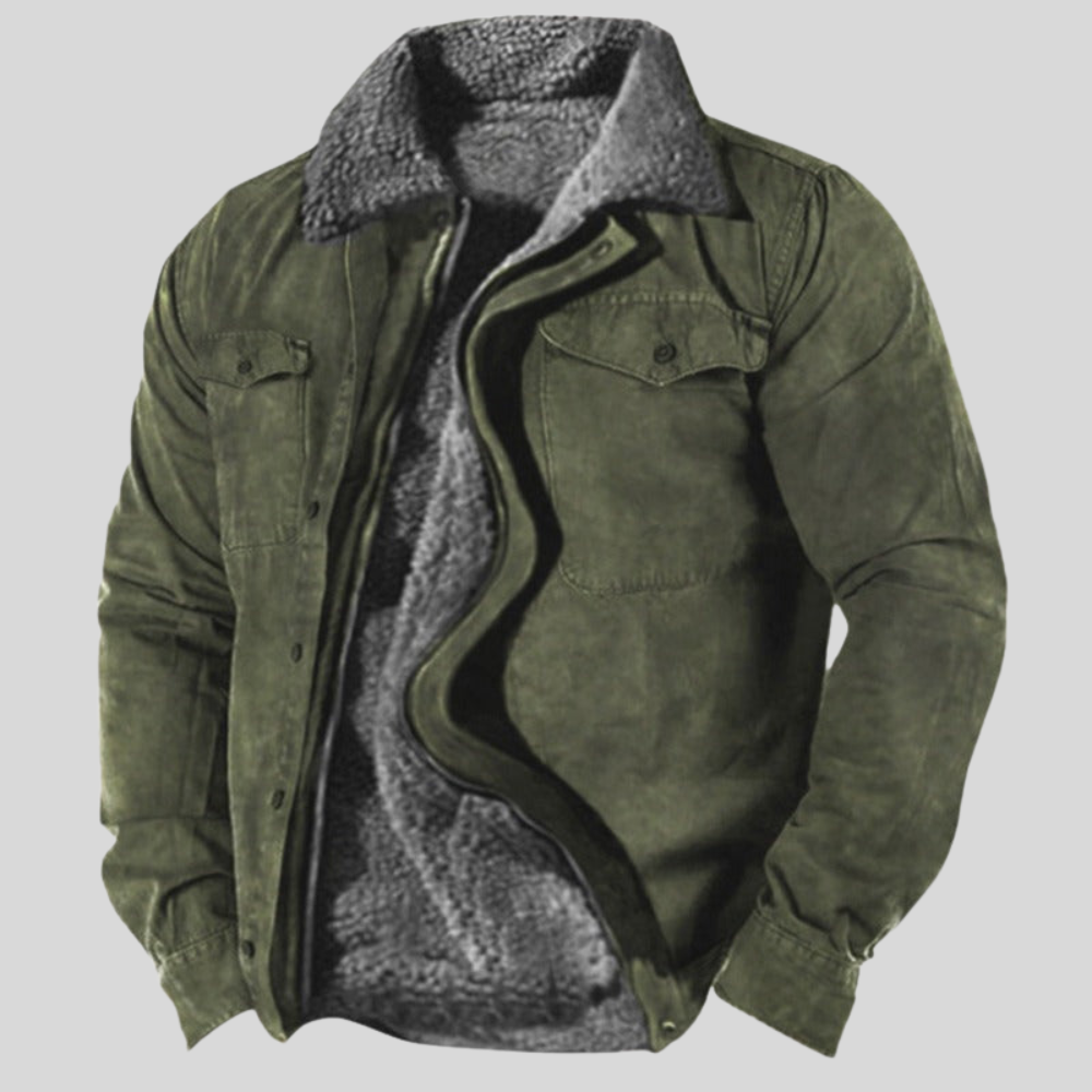 Men's Insulated Fleece Jacket | Button-Up