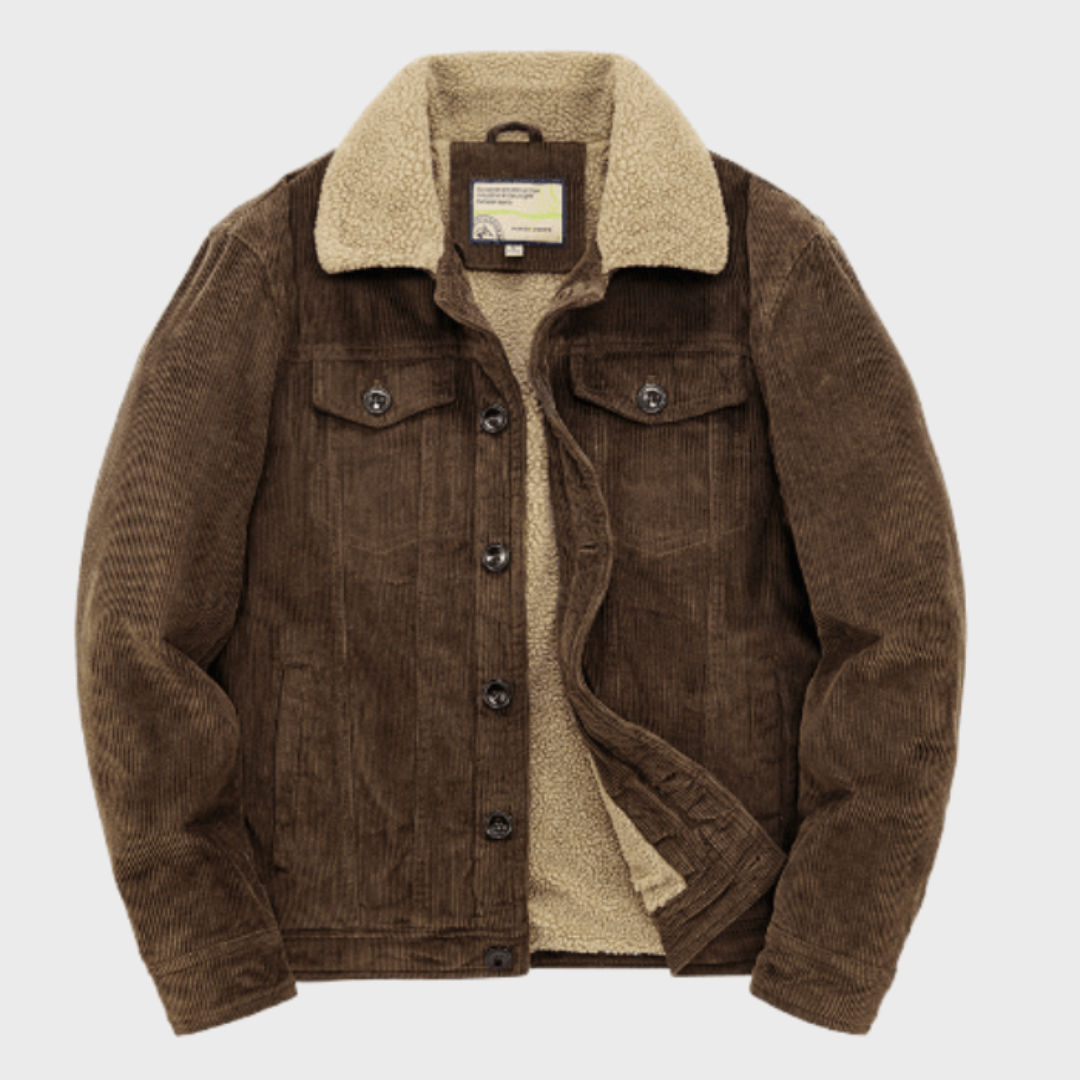 Men's Sherpa Lined Denim Jacket | Stylish