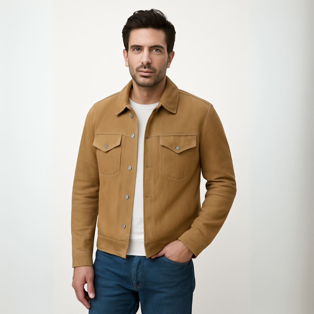 Men's Suede Shirt Jacket | Casual