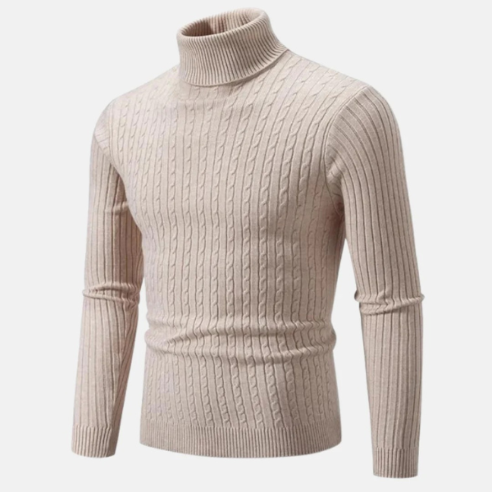 Men's Ribbed Turtleneck Sweater | Knit