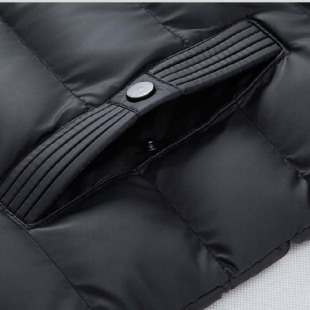 Men's Puffer Zip Hoodie Jacket | Outerwear