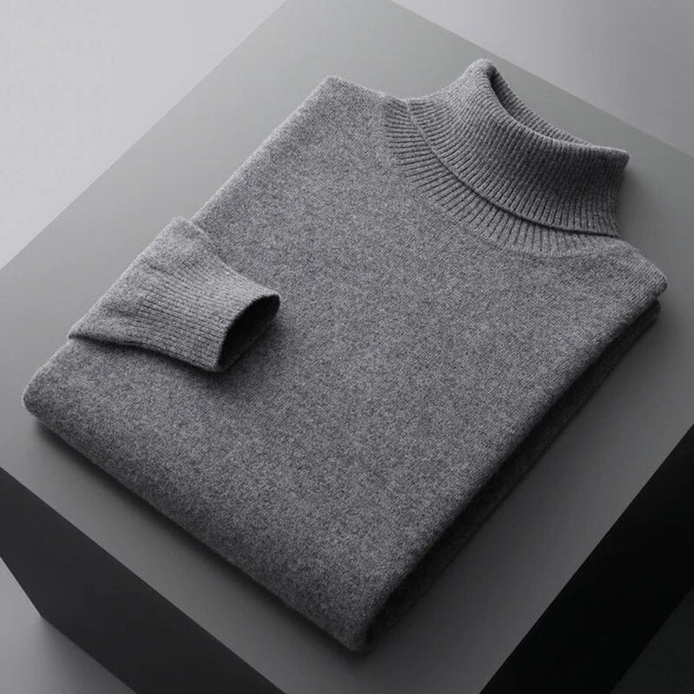 Men's Knitted Turtleneck Sweater | Chunky