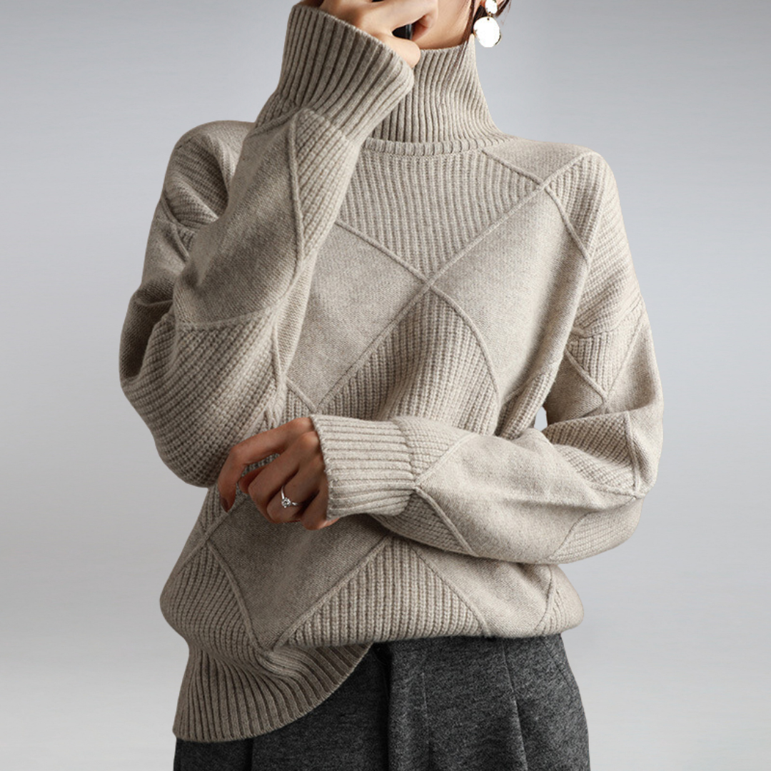 Tabitha | Winter-Ready Women's Cashmere Turtleneck Sweater
