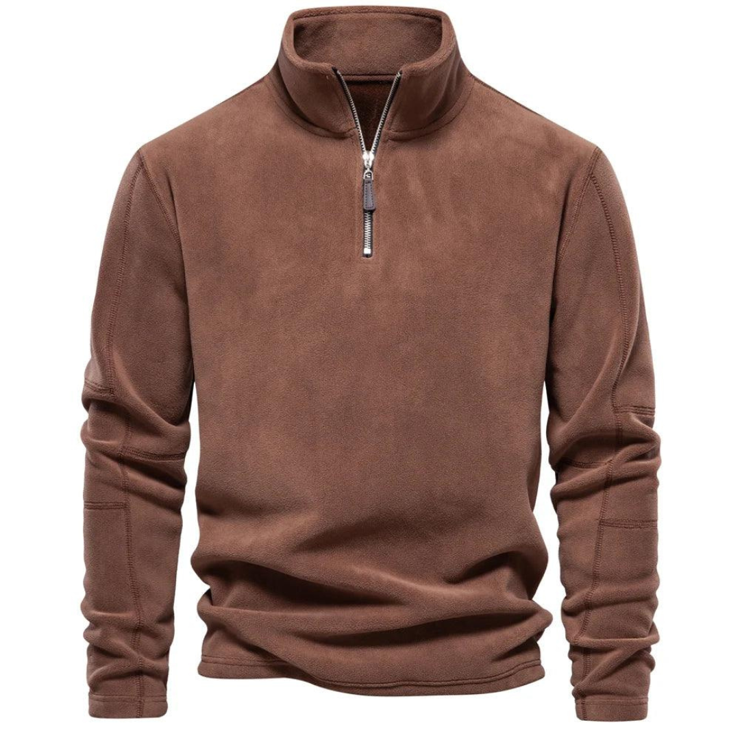 Men's Zip-Up Fleece Pullover | Winter