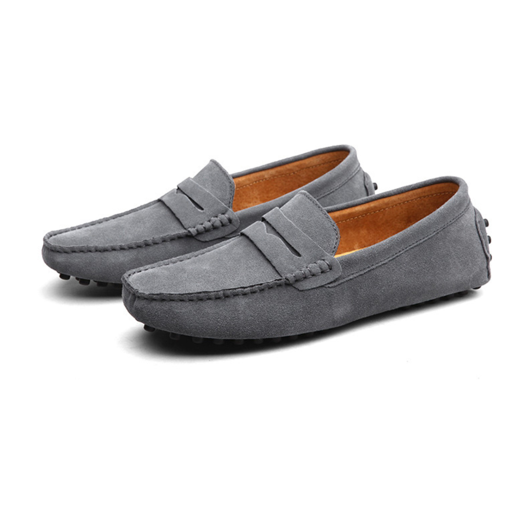 Men's Italian Style Suede Loafers