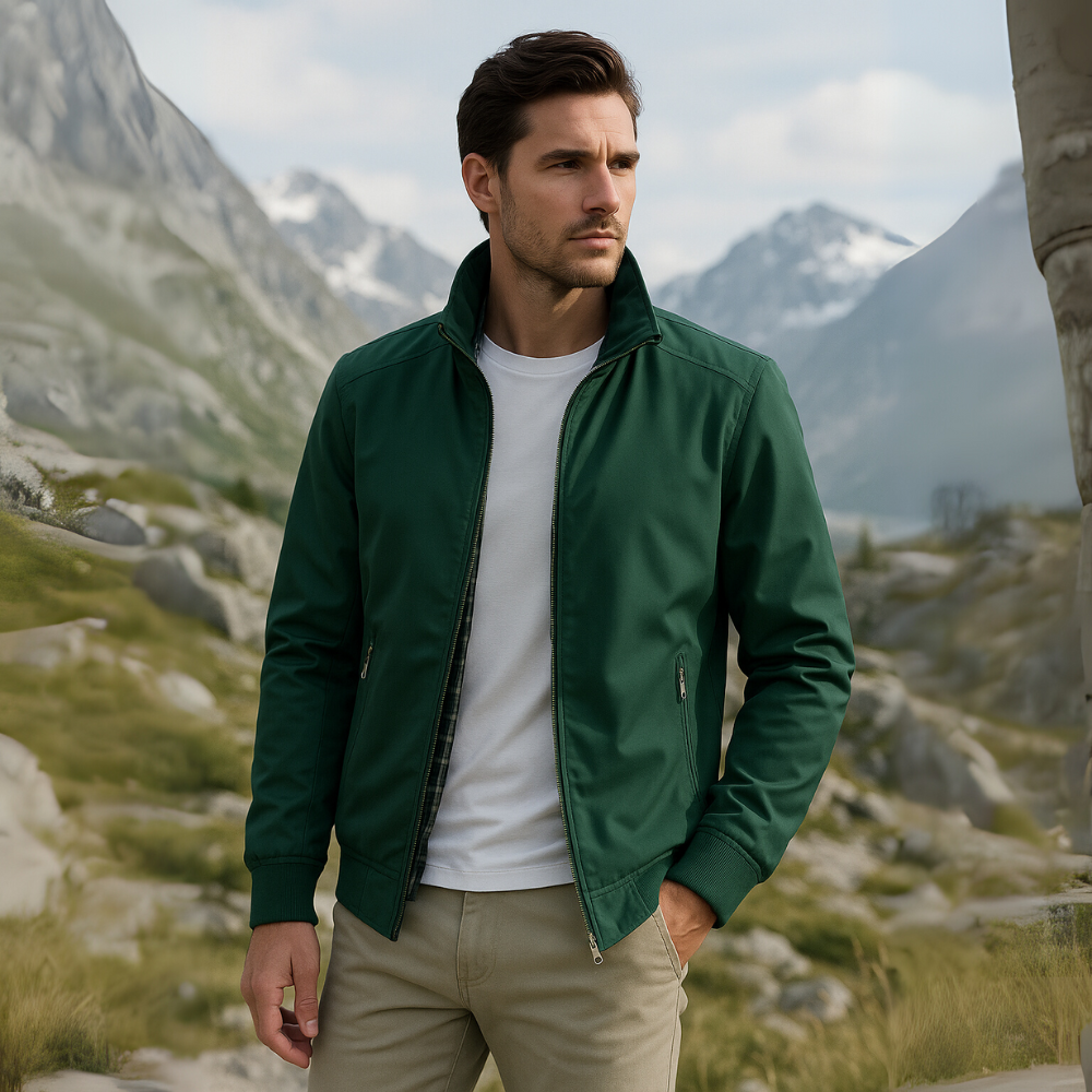 Men's Casual Zip Jacket | Comfortable