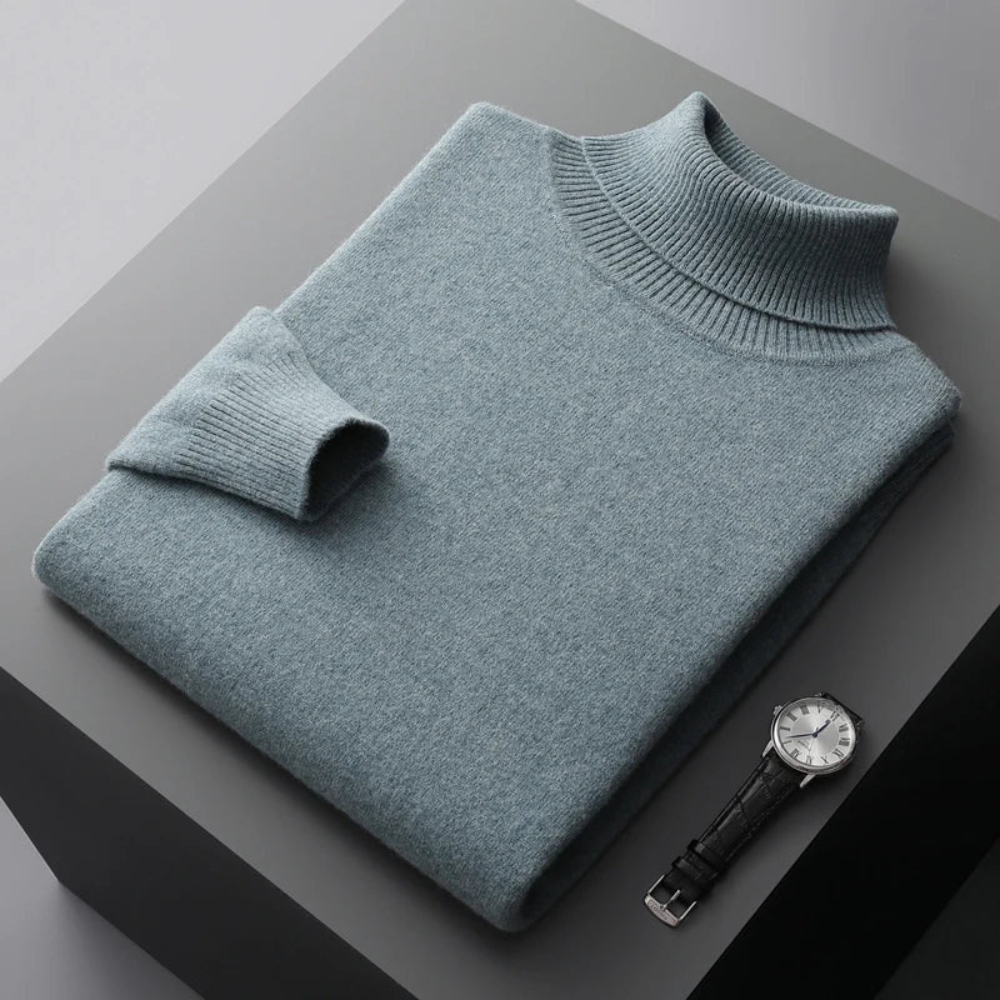 Men’s Knit Turtleneck Sweater | Elegant