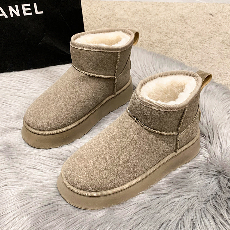 Olivia | Winter Leather Outdoor Snow Boots