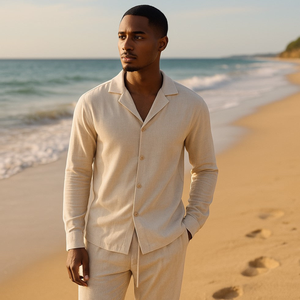 Old Money Linen Shirt For Men