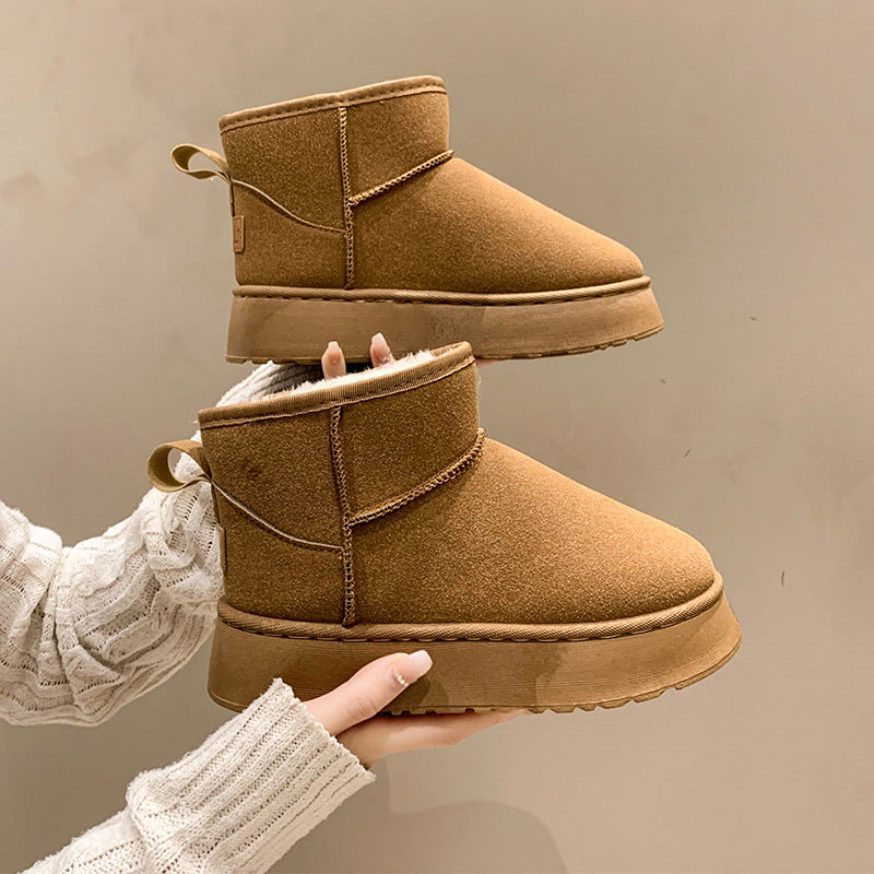 Olivia | Winter Leather Outdoor Snow Boots