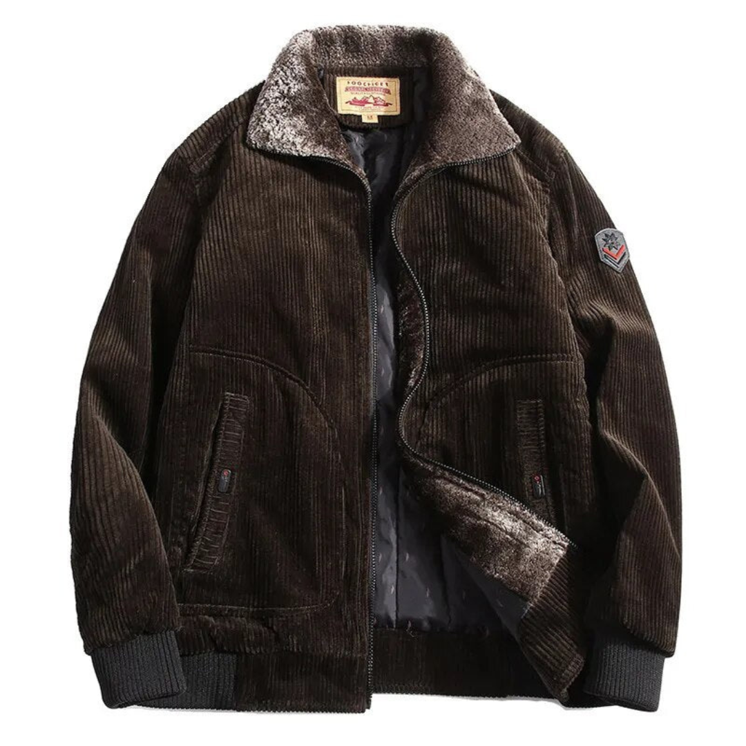 Men's Zip-Up Corduroy Jacket | Outerwear
