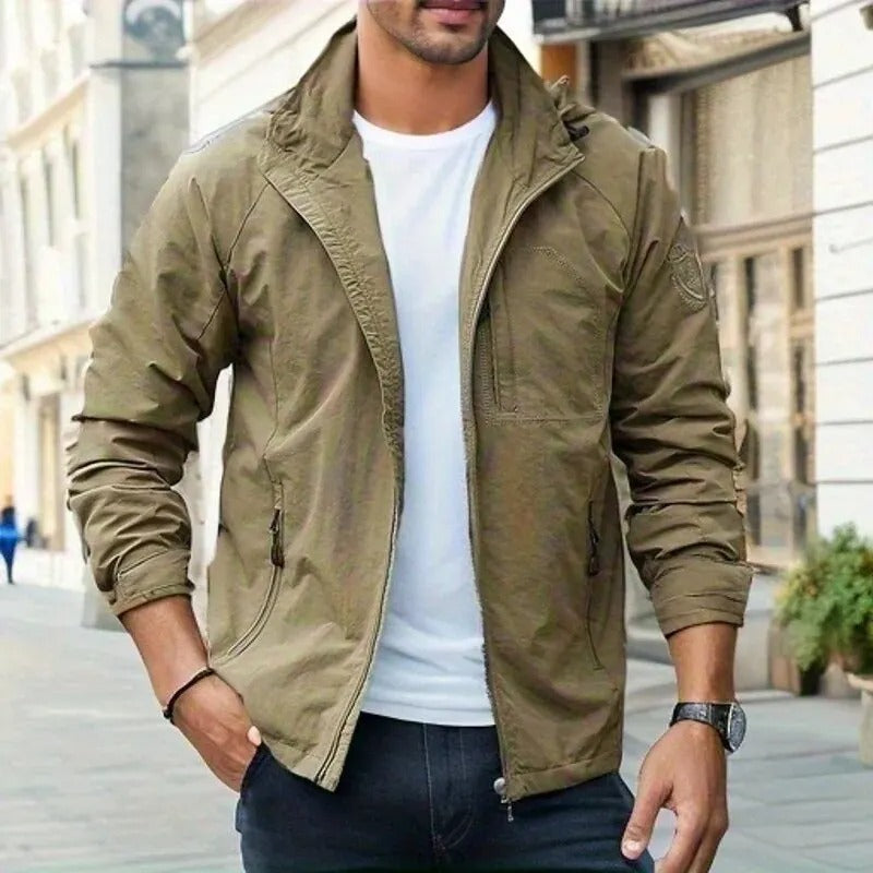 Waterproof Breathable Cargo Summer Jacket for Men
