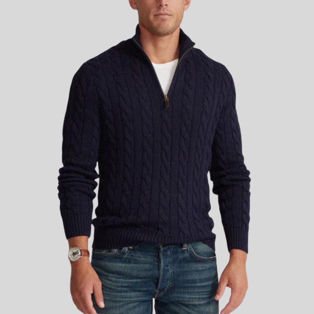 Men’s Knit Zip Sweater | Pullover
