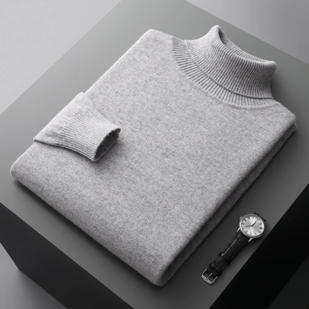 Men’s Knit Turtleneck Sweater | Elegant