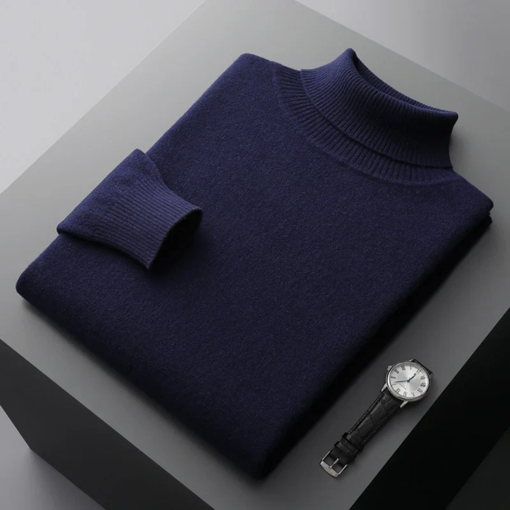 Men’s Knit Turtleneck Sweater | Elegant